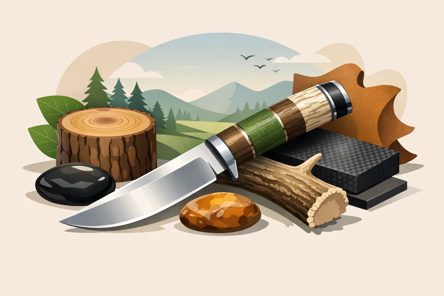 Best Custom Hunting Knife Handle Materials