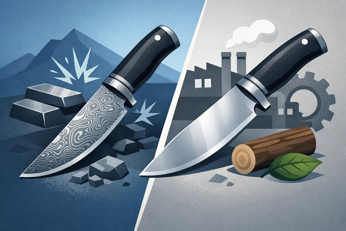 Damascus Blade vs Plain Steel for Real-World Use