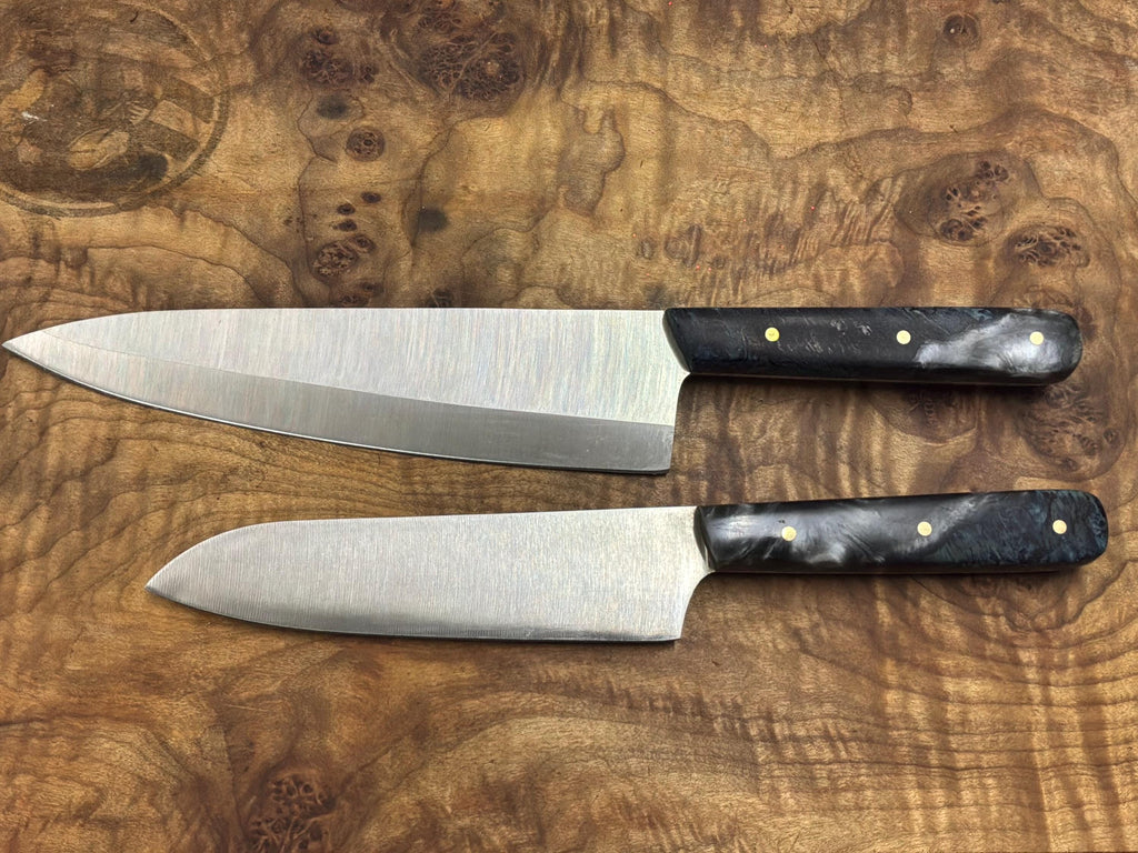 American 8” chef knife and 6” Santoku knife set