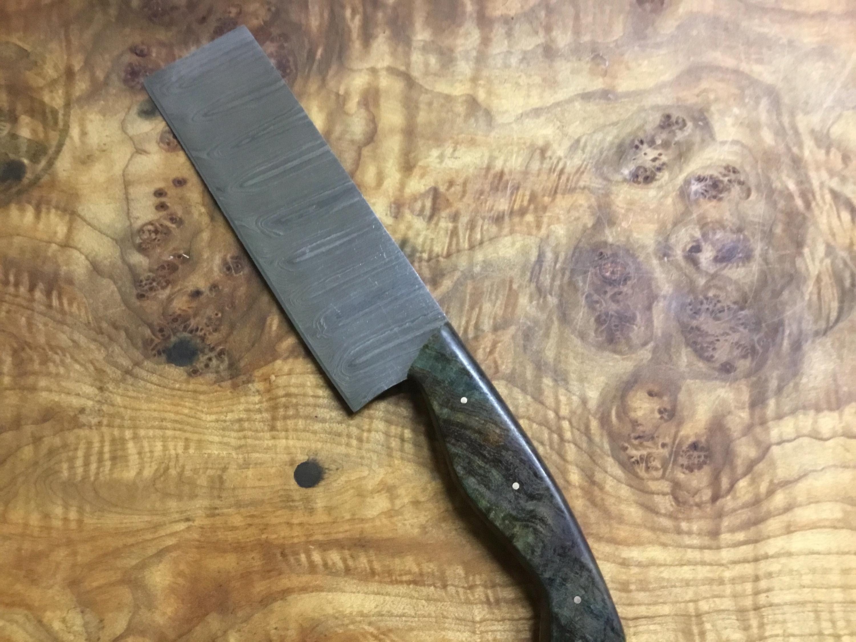 Damascus steel chef style knife/cleaver
