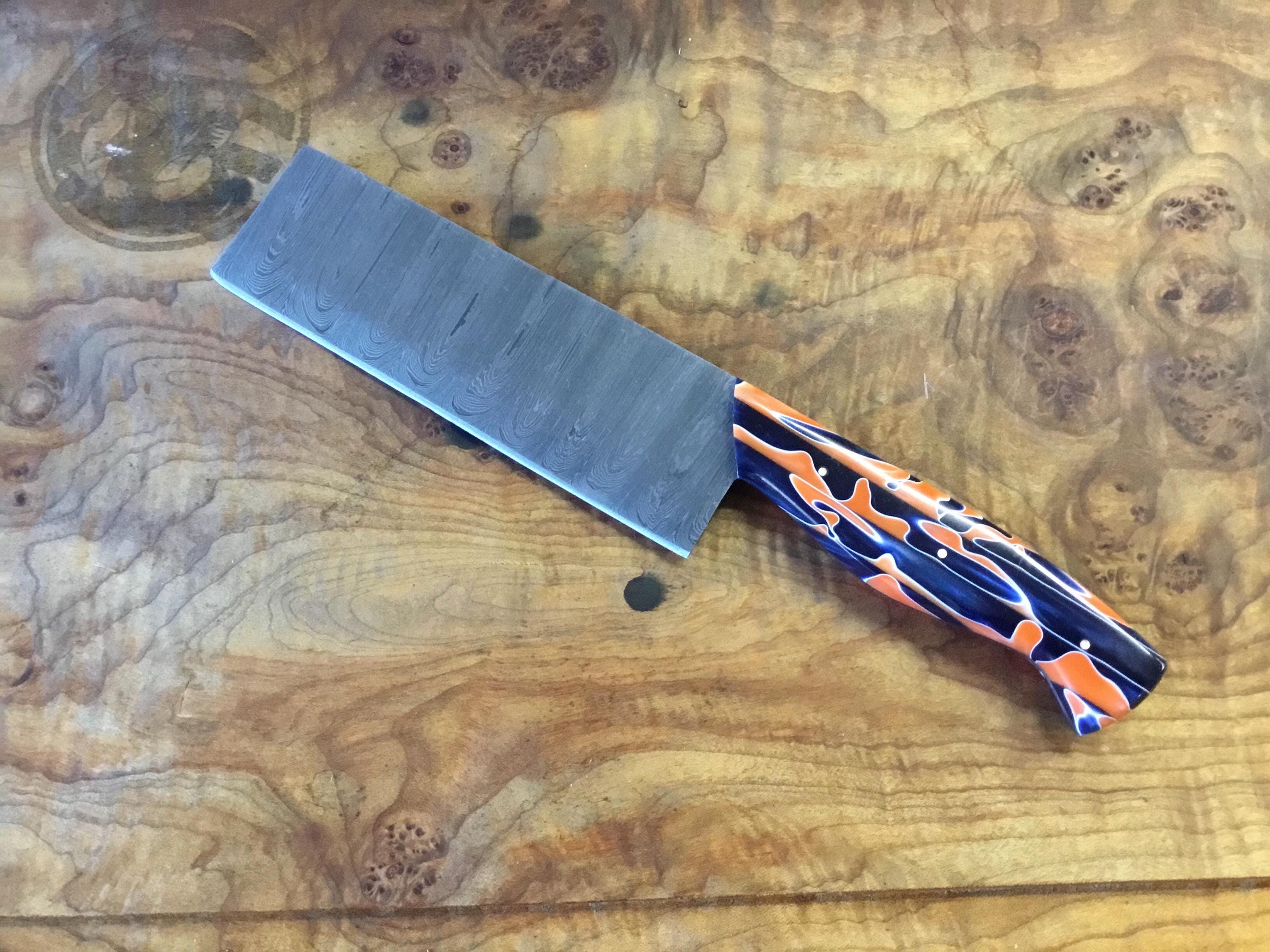 Damascus steel chef style knife/cleaver