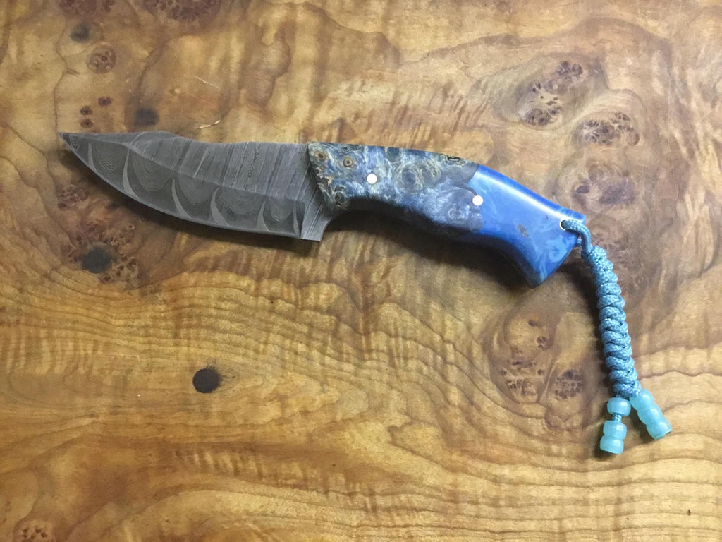 Custom Damascus hunting knives