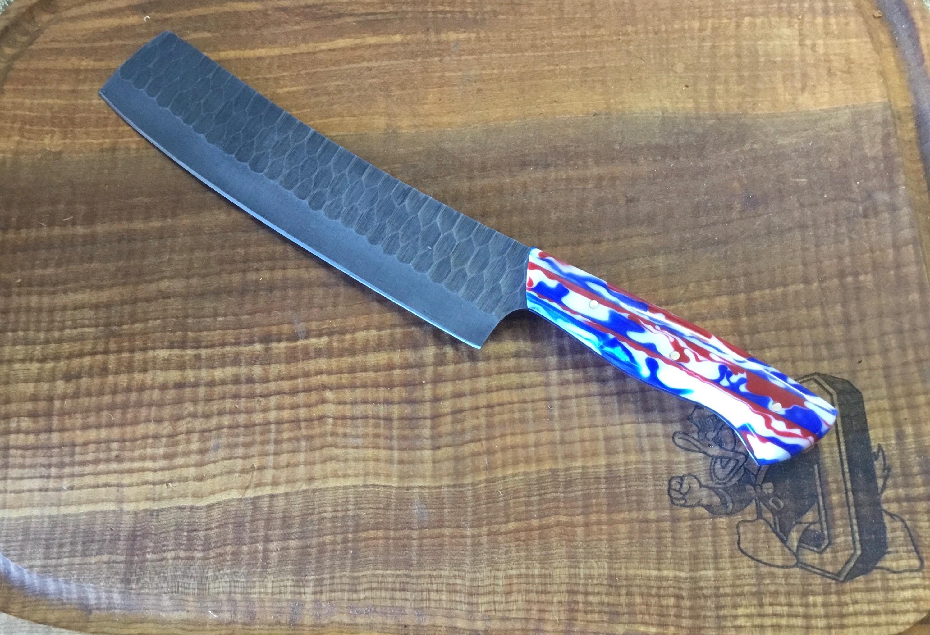 Custom Hammered Spring Steel 5160 blade/cleaver