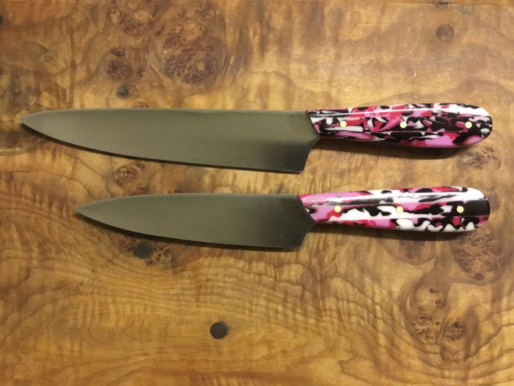 Chef Set And Solid Maple burl cutting board