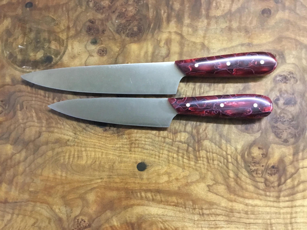 Chef Set And Solid Maple burl cutting board