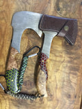 Bear Paw Survival hatchet in Damascus