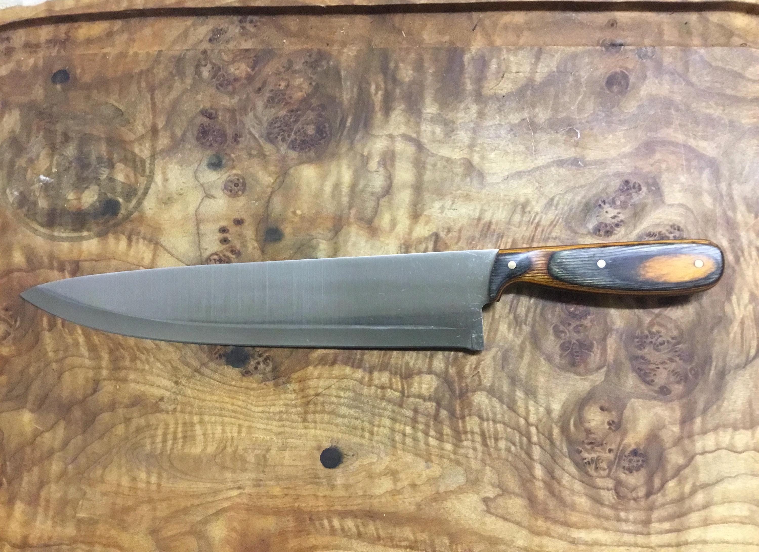 Super Chef knife with cryogenically treated 440 stainless Steel