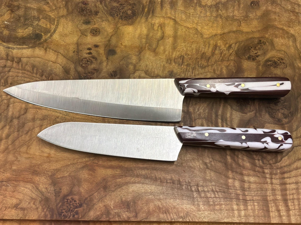 American 8” chef knife and 6” Santoku knife set