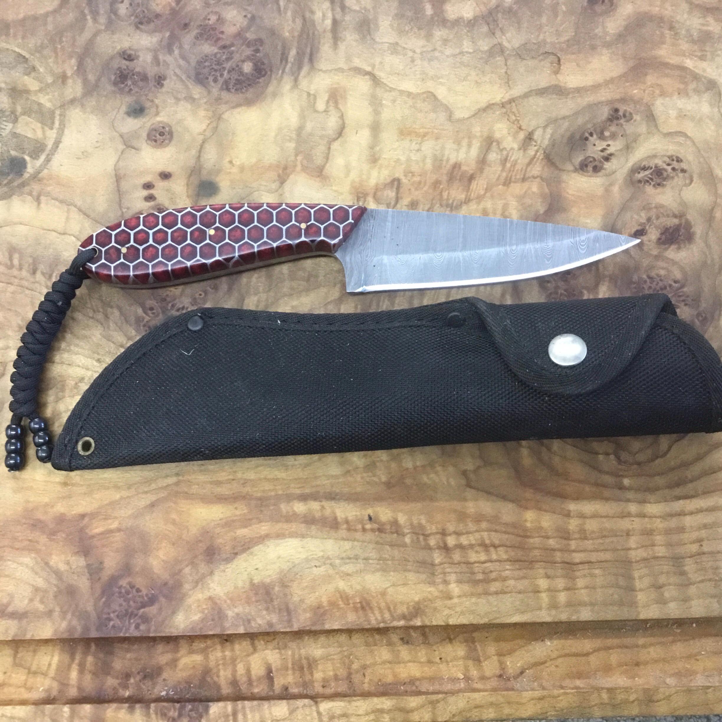 Custom Damascus hunting knives