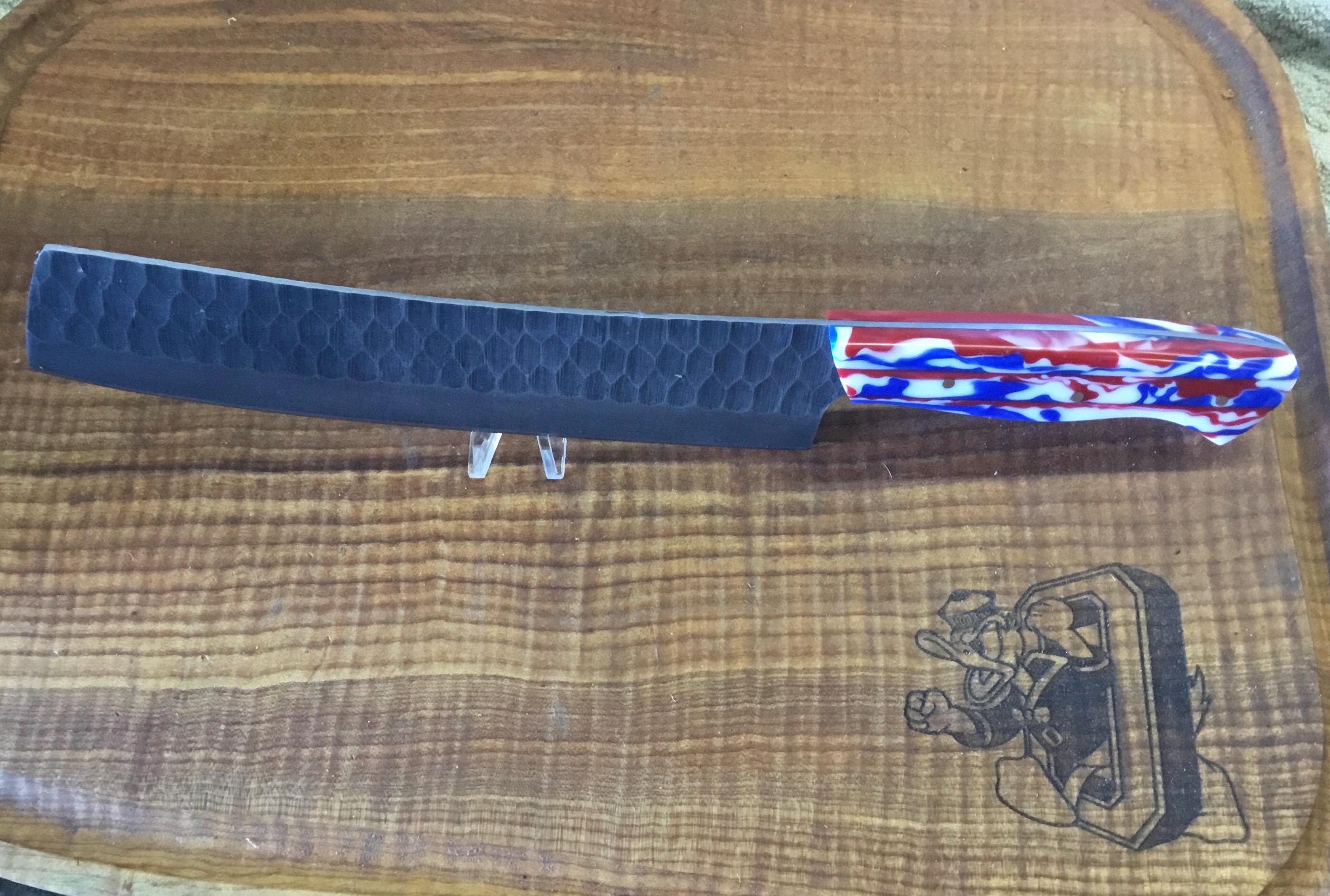 Custom Hammered Spring Steel 5160 blade/cleaver