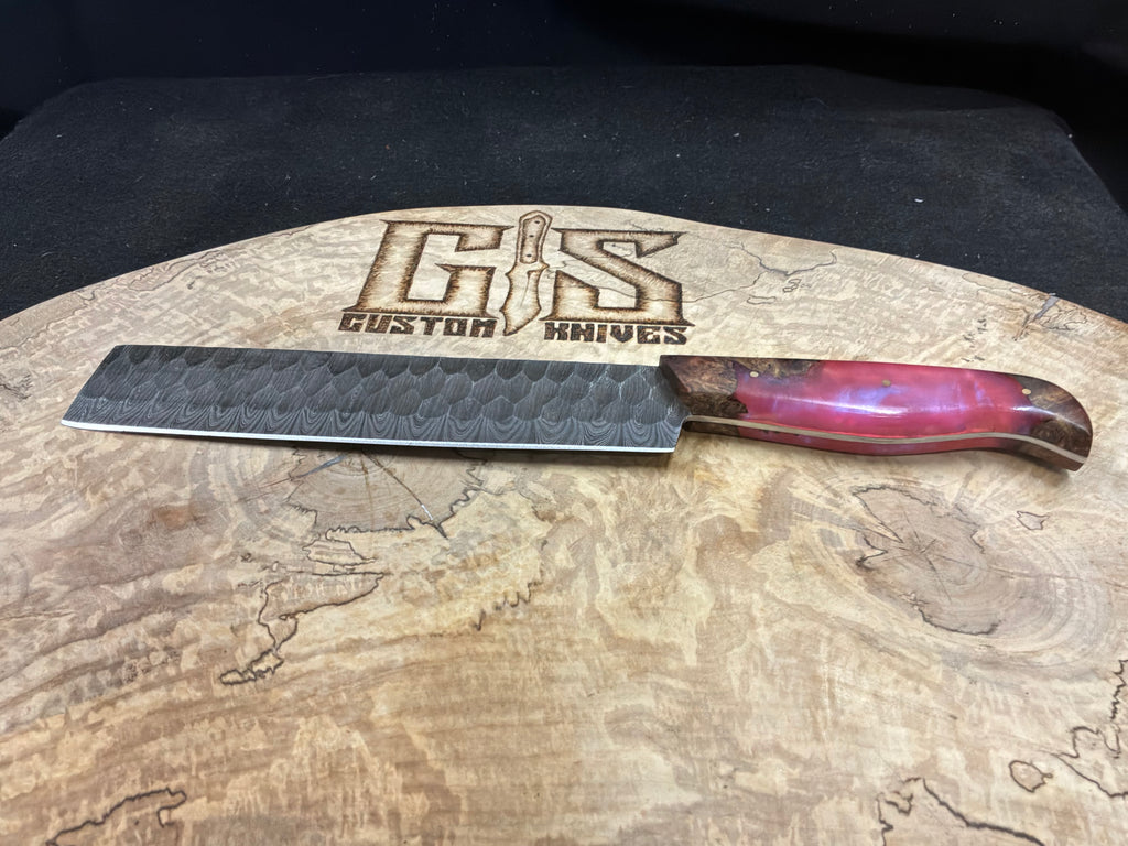 Damascus steel chef style knife/cleaver