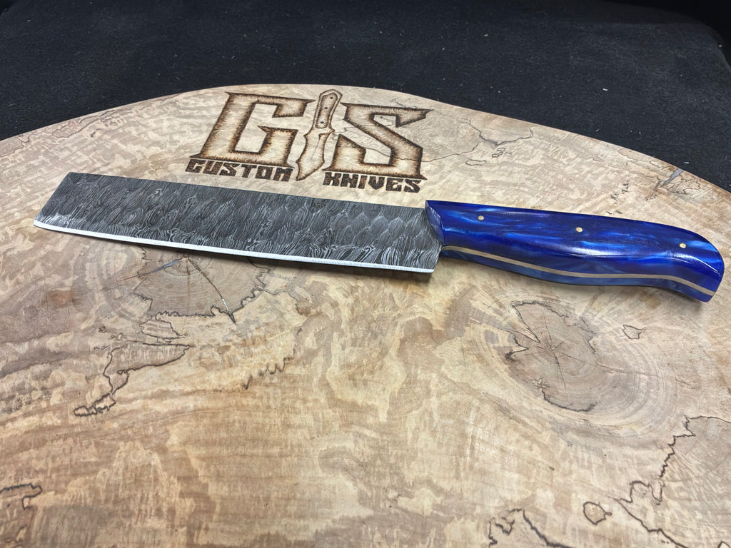 Damascus steel chef style knife/cleaver