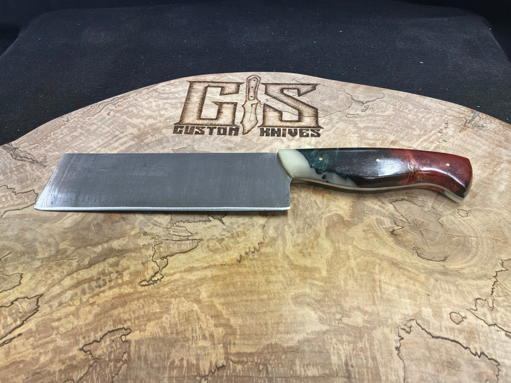 Damascus steel chef style knife/cleaver