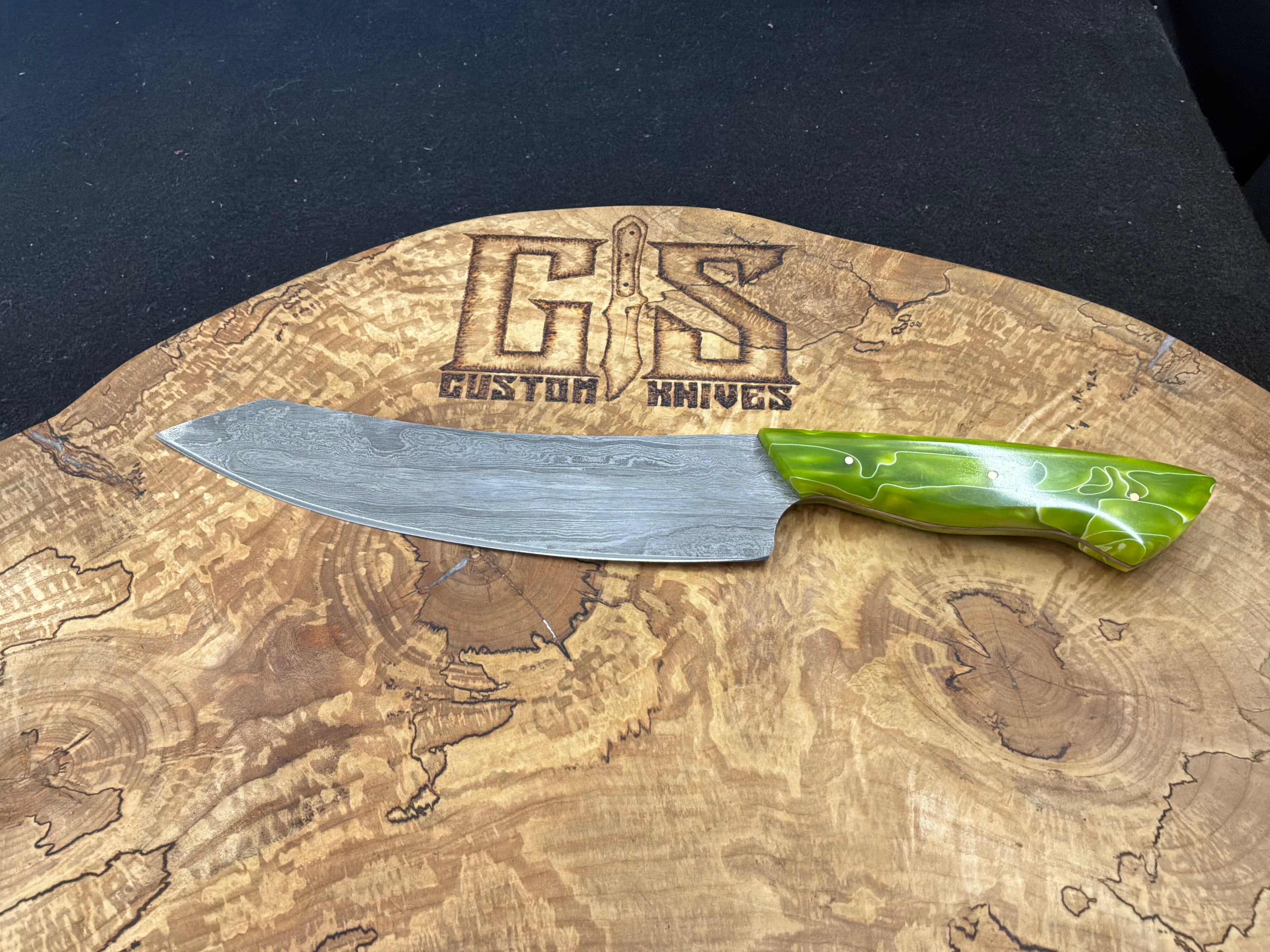 Custom Damascus Chef Knife