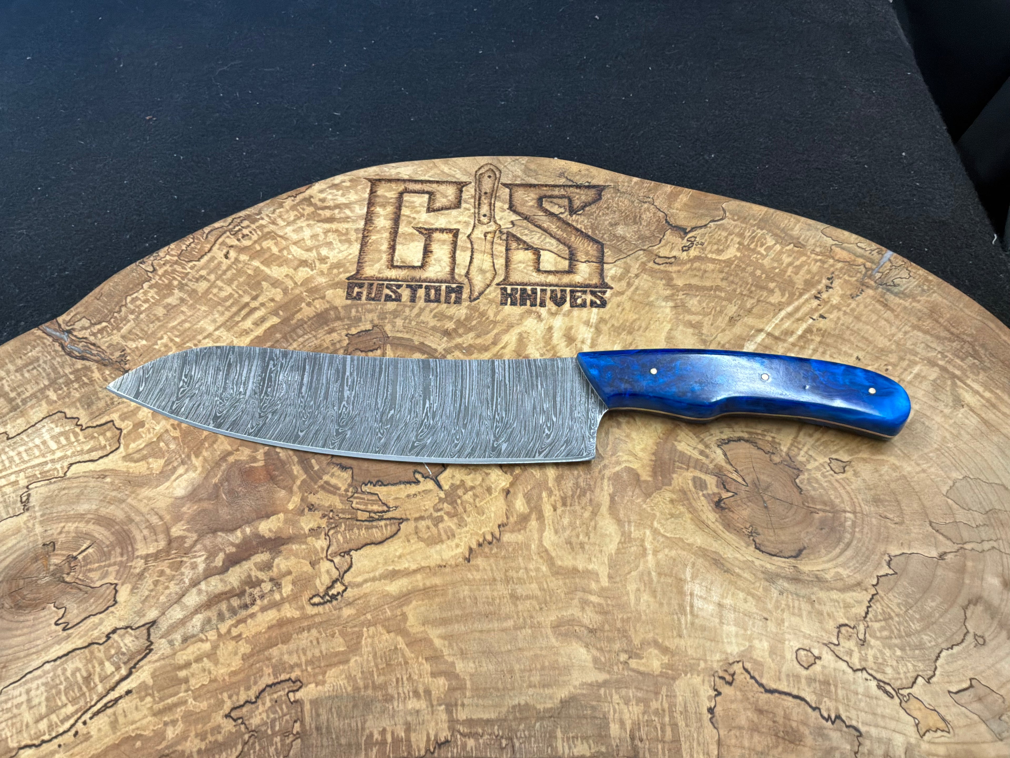 Custom Damascus Chef Knife