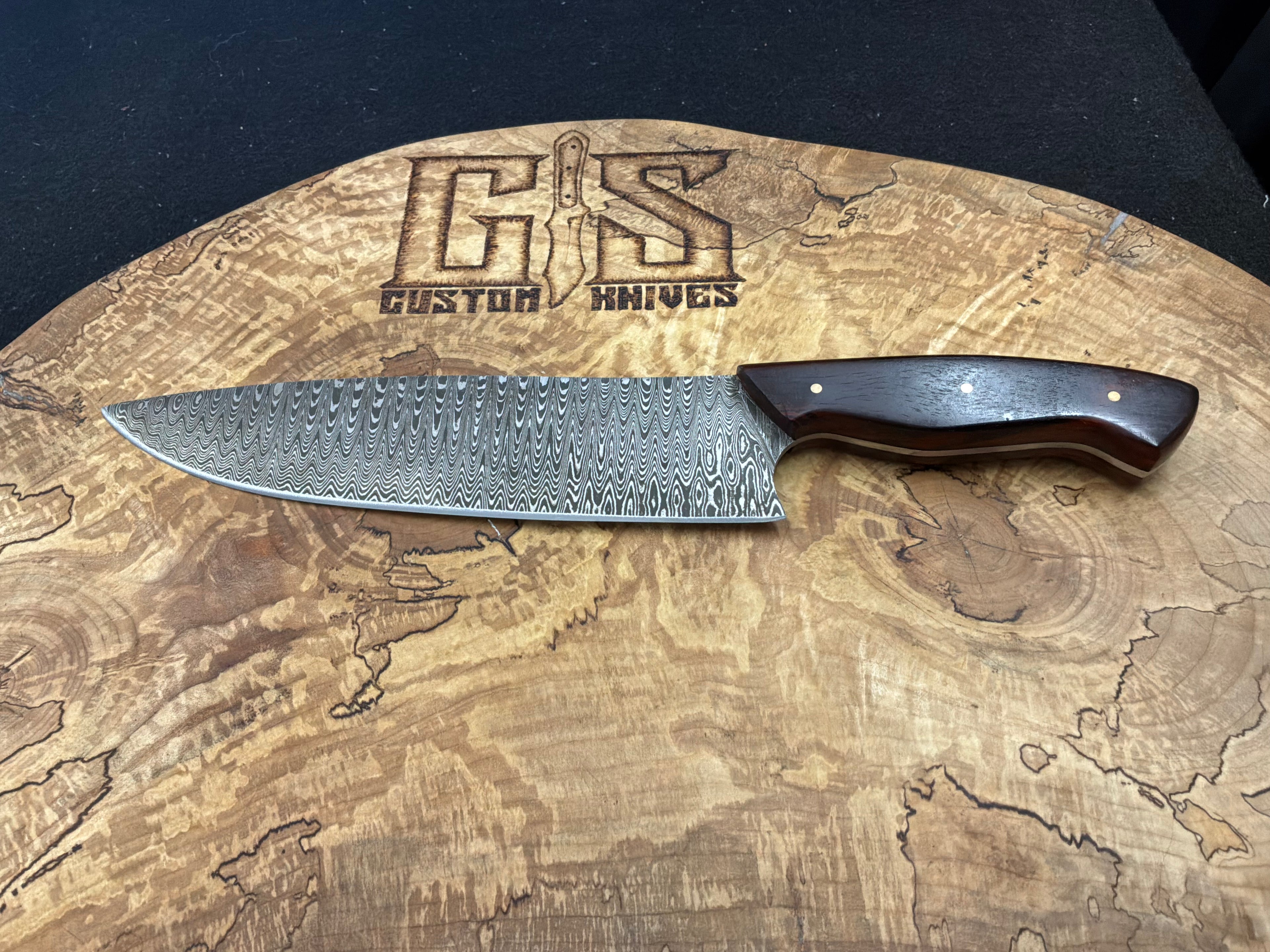 Custom Damascus Chef Knife
