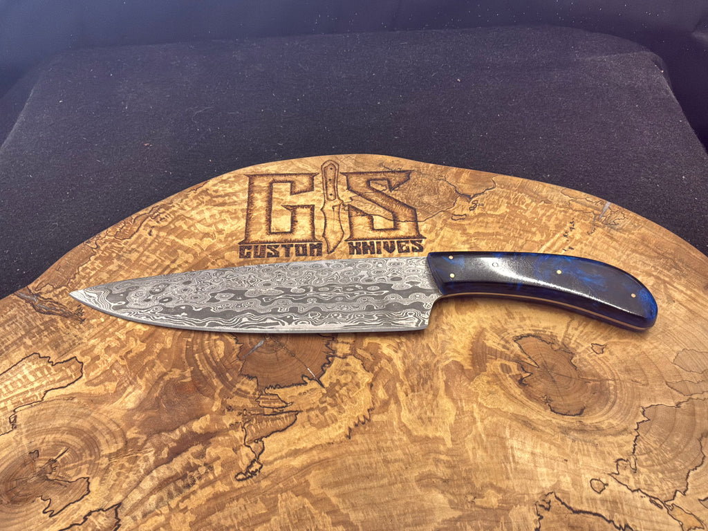 Custom Damascus Chef Knife