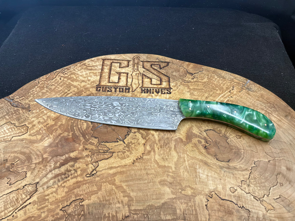 Custom Damascus Chef Knife