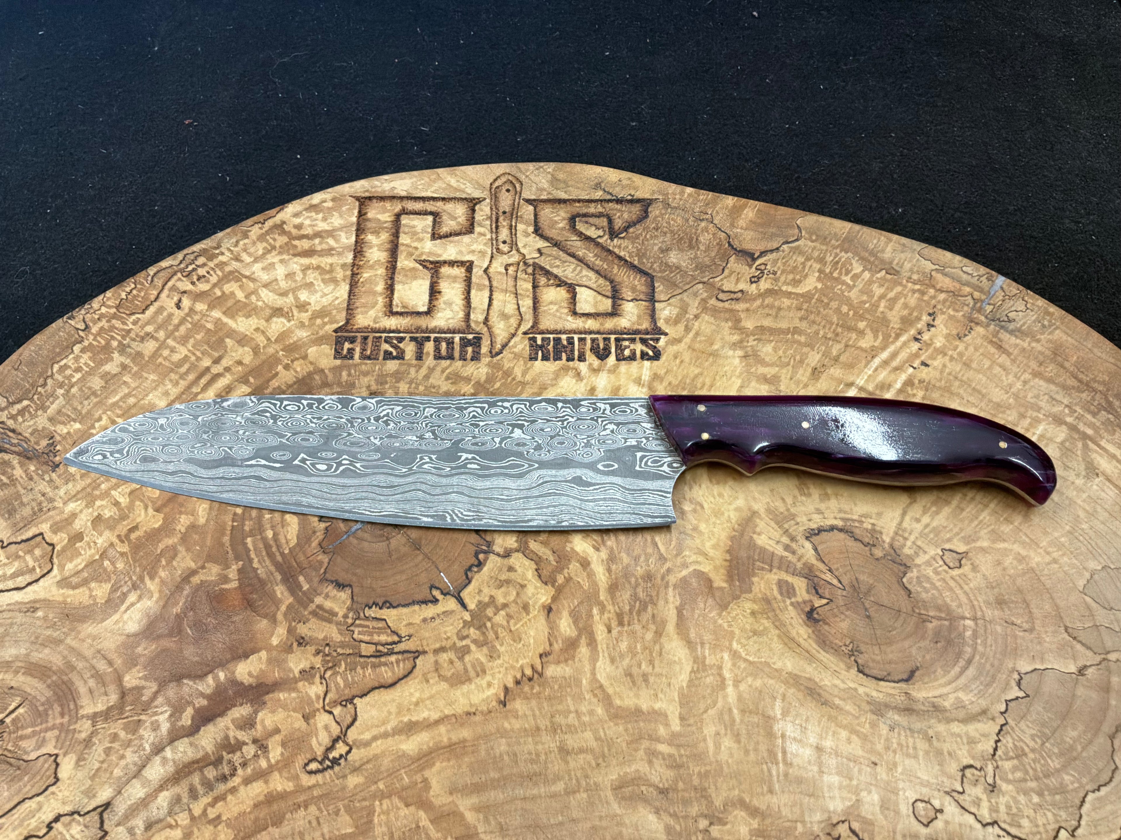 Custom Damascus Chef Knife