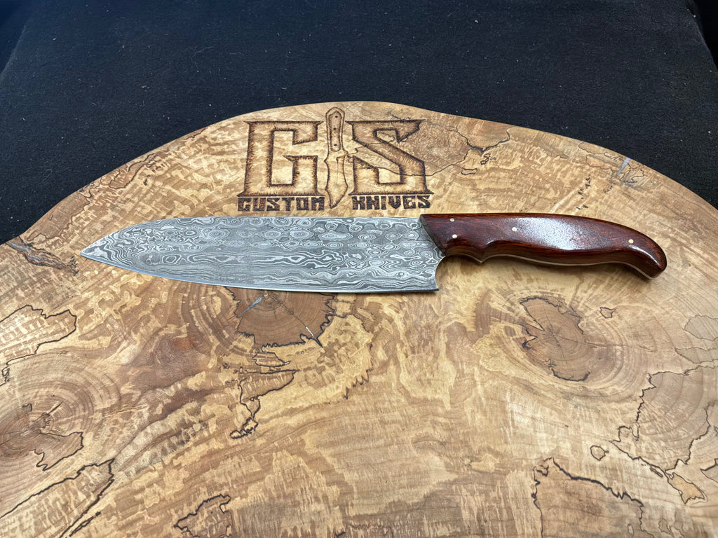 Custom Damascus Chef Knife