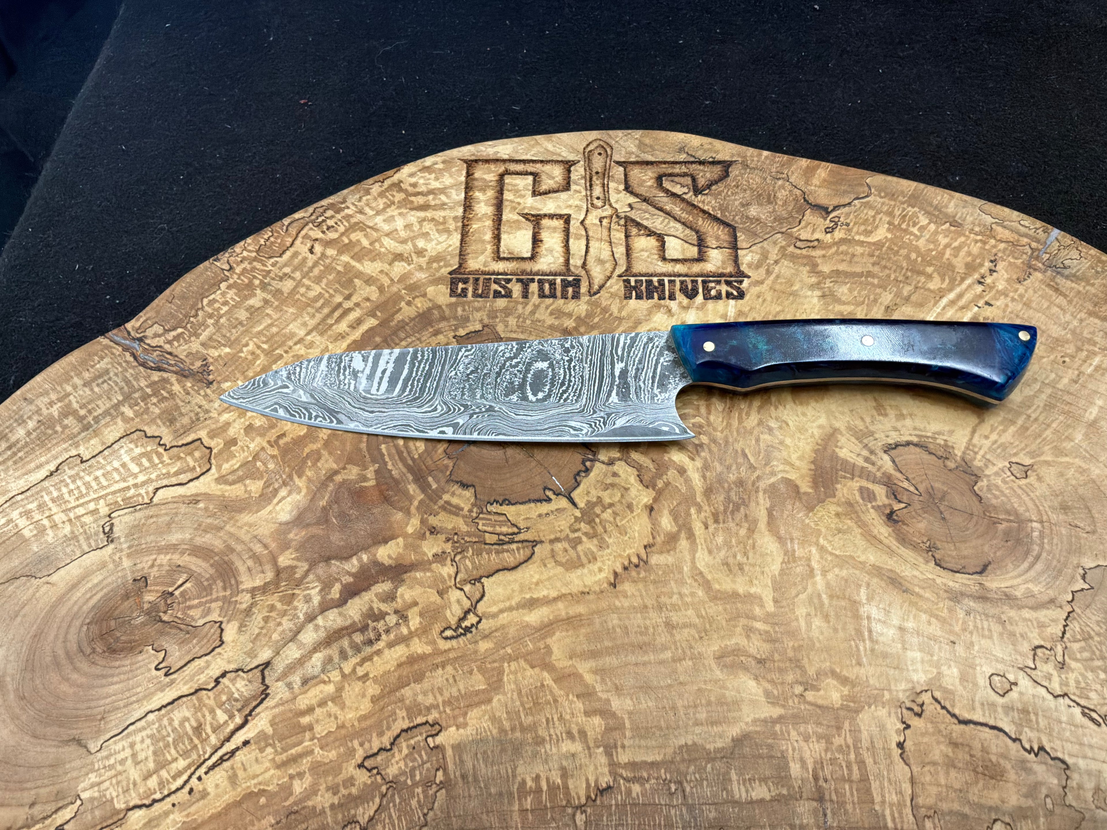 Custom Damascus Chef Knife