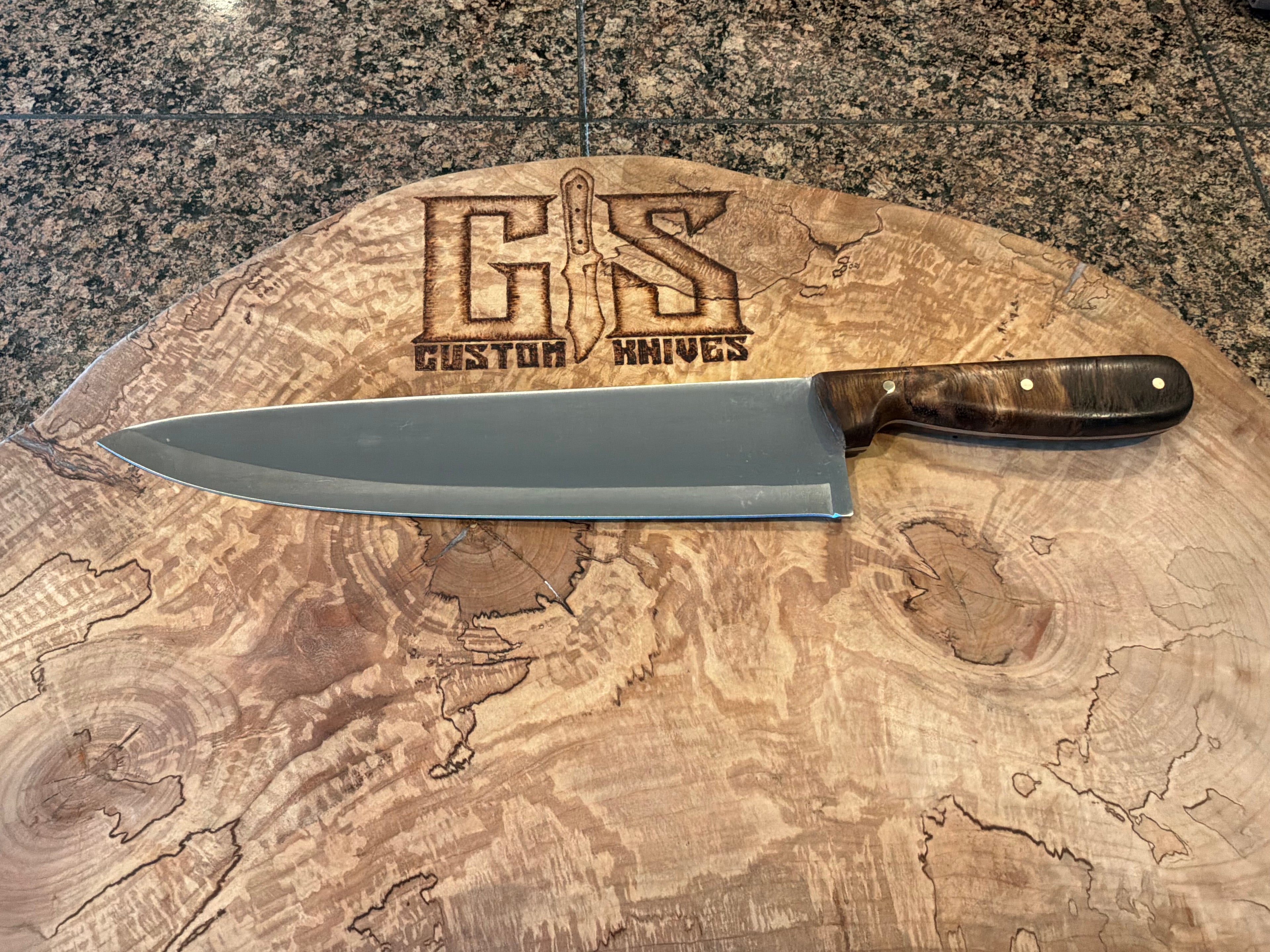 Super Chef knife with cryogenically treated 440 stainless Steel