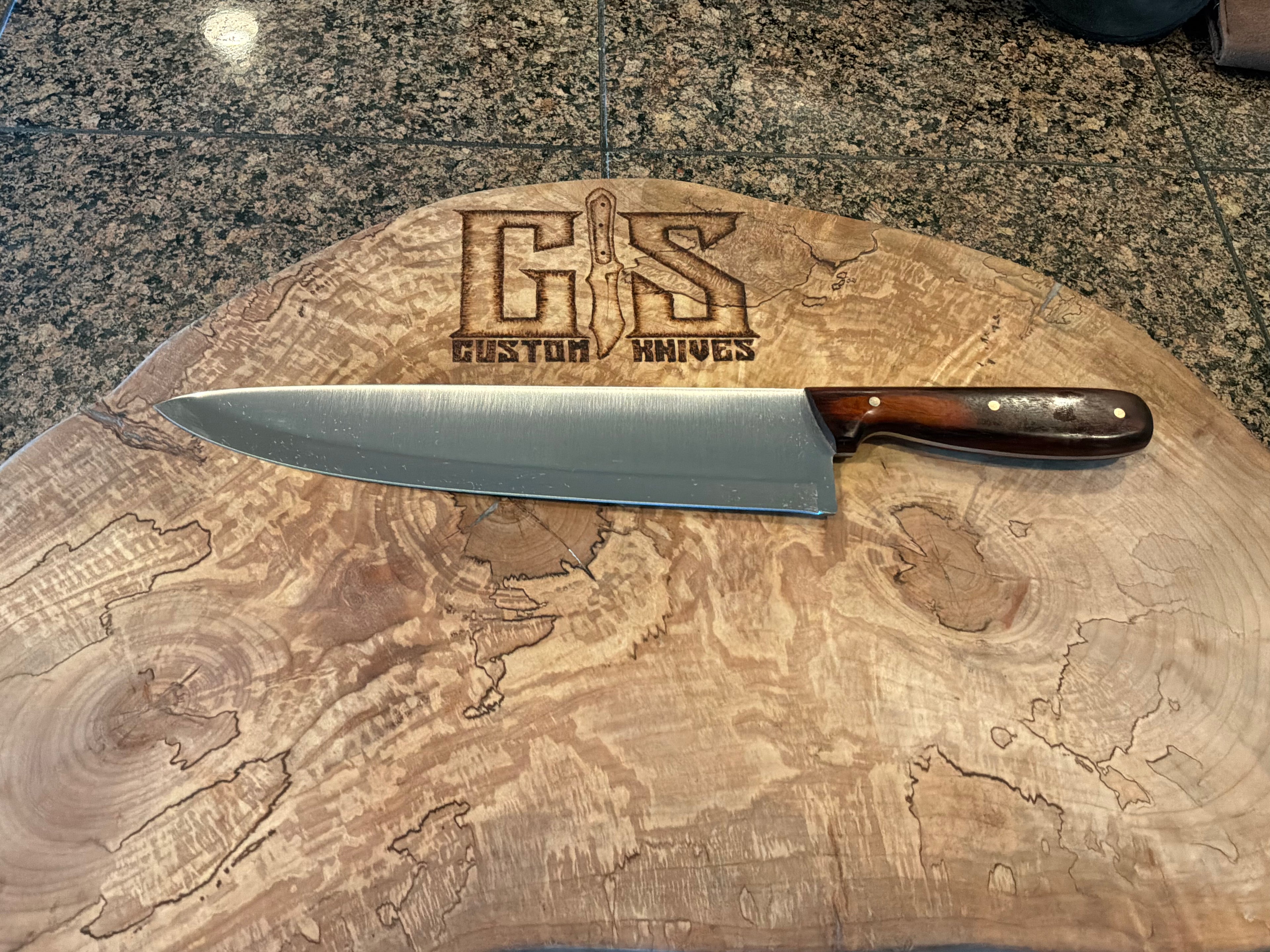 Super Chef knife with cryogenically treated 440 stainless Steel