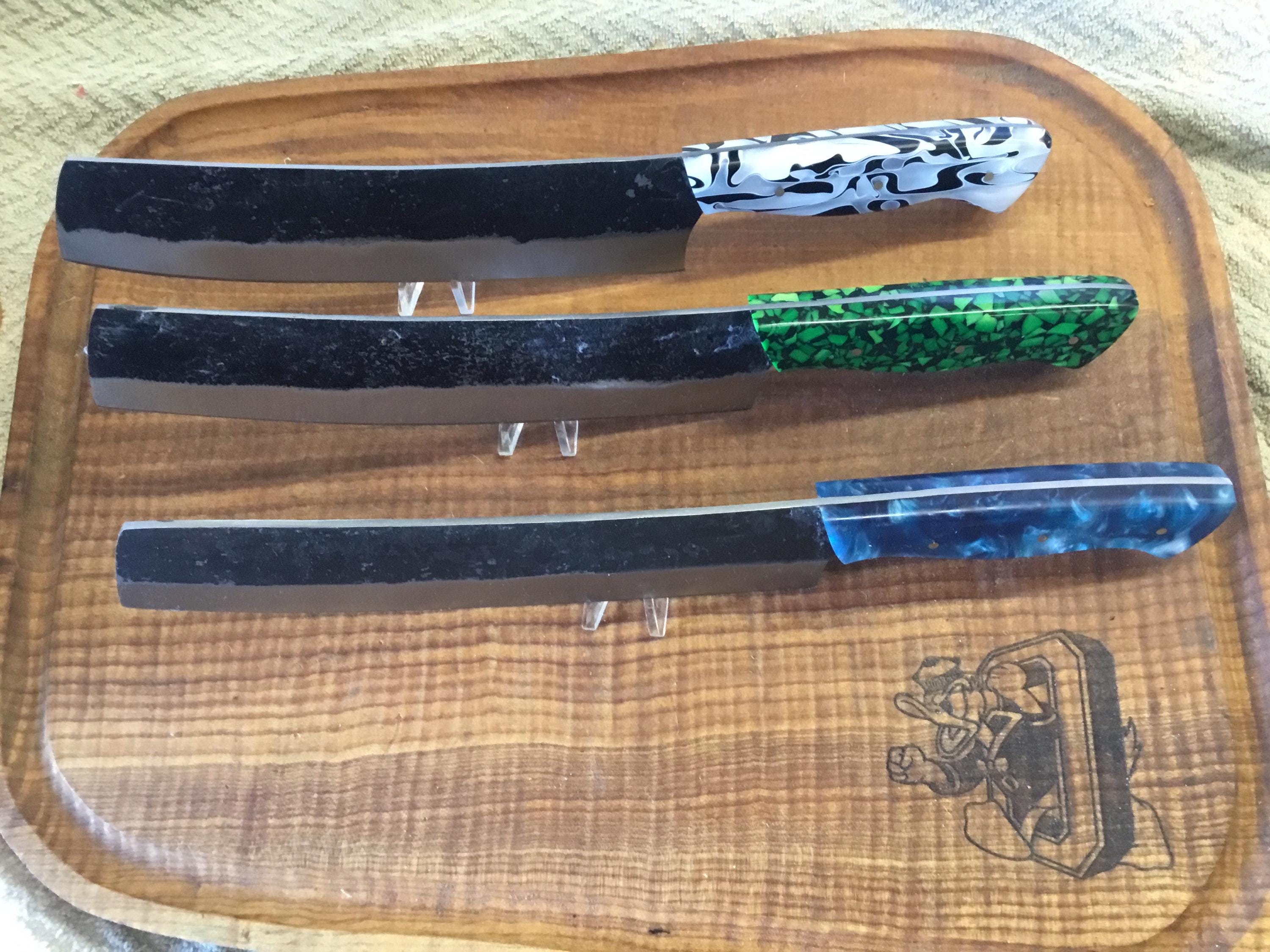 Custom Hammered Spring Steel 5160 blade/cleaver