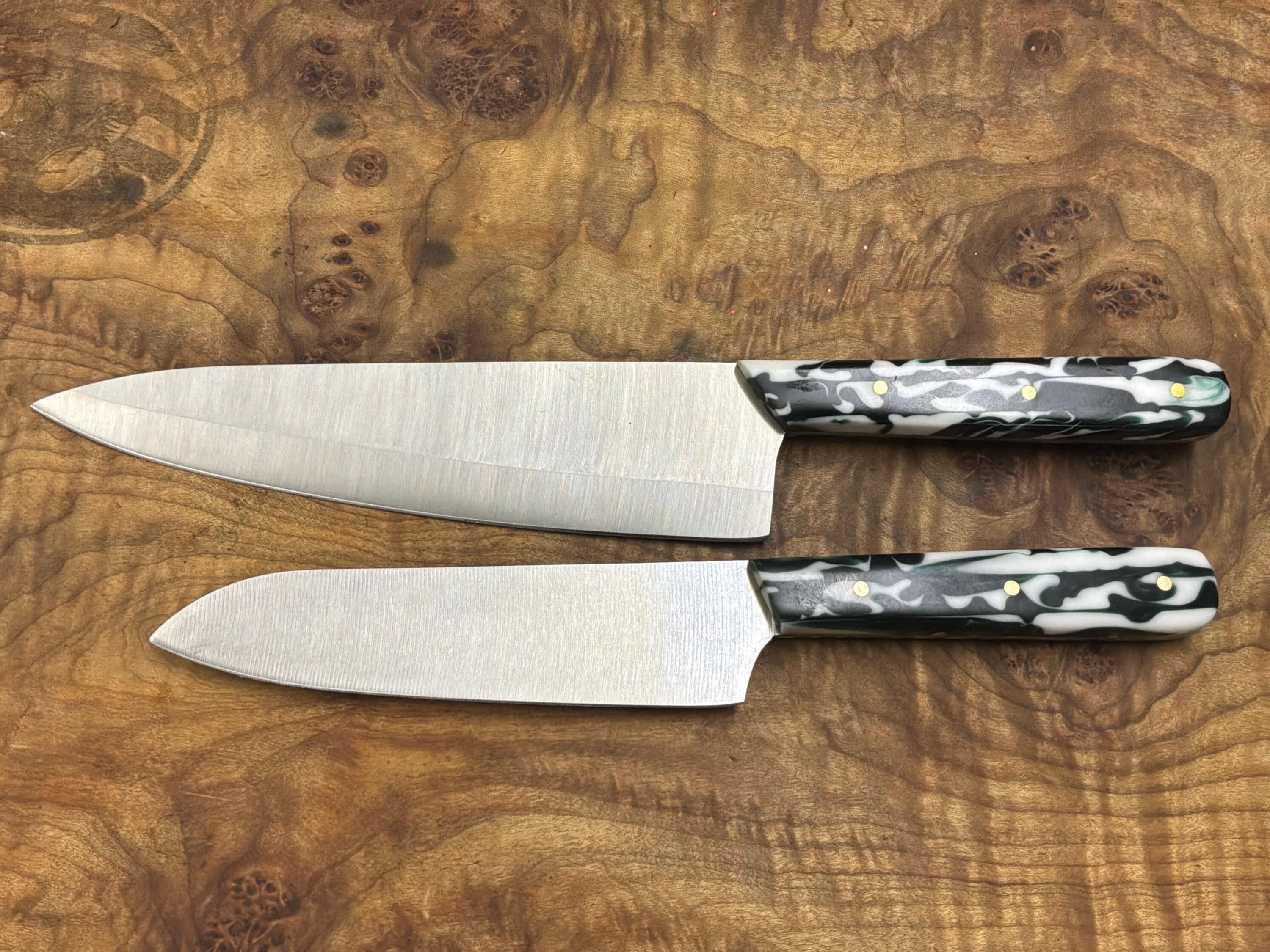 American 8” chef knife and 6” Santoku knife set